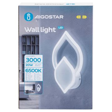 Aigostar - LED Nástěnné svítidlo LED/20W/230V 6500K bílá