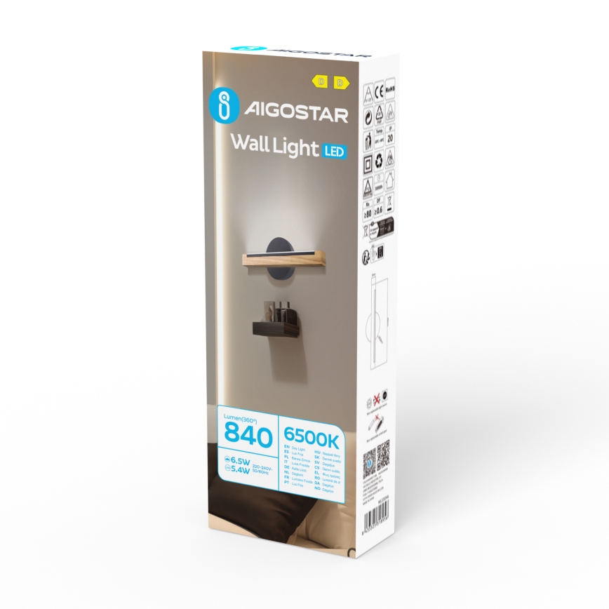 Aigostar - LED Nástěnné svítidlo LED/6,5W/230V 6500K