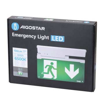 Aigostar - LED Nouzové svítidlo EMERGENCY LED/3,6W/230V 6500K 500 mAh