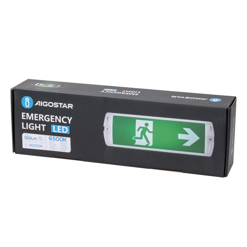 Aigostar - LED Nouzové svítidlo EMERGENCY LED/4W/230V IP65 6500K 600 mAh