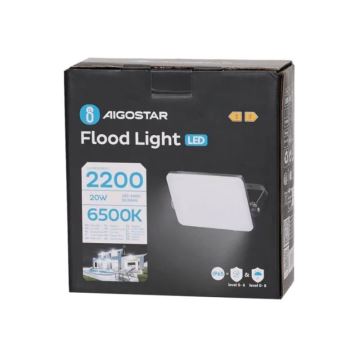 Aigostar - LED Reflektor LED/20W/230V 6500K IP65 černá