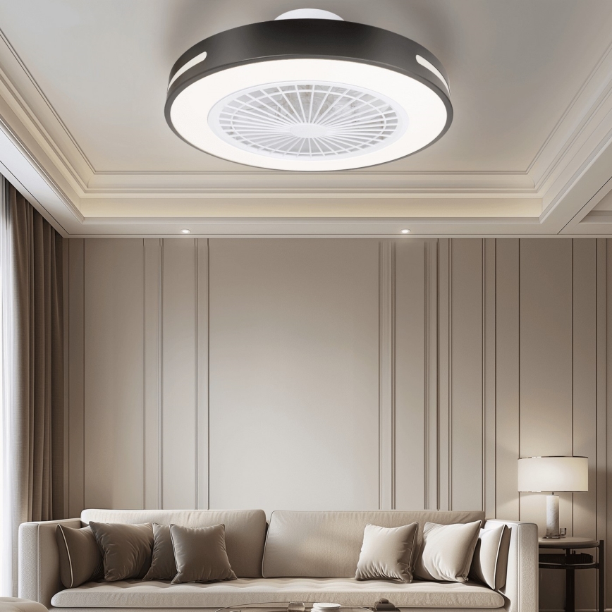 Aigostar - LED Stmívatelný stropní ventilátor LED/40W/230V 2700-6500K Wi-Fi + dálkové ovládání