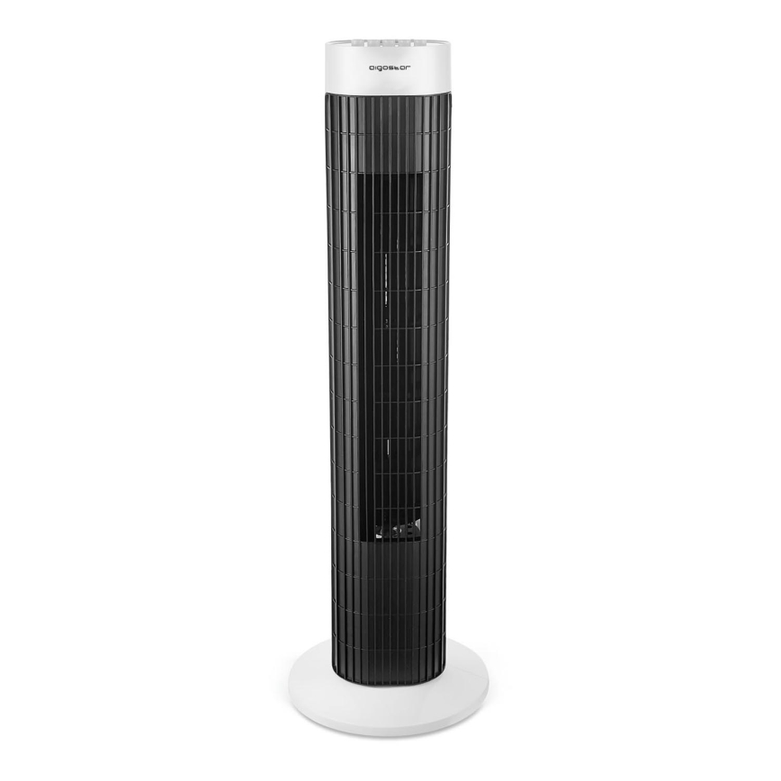 Aigostar - Sloupový ventilátor 45W/230V černá/bílá