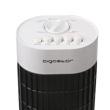 Aigostar - Sloupový ventilátor 45W/230V černá/bílá