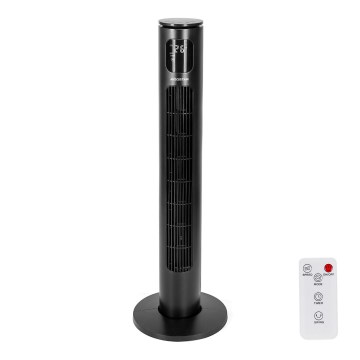 Aigostar - Sloupový ventilátor 50W/230V černá Wi-Fi + dálkové ovládání