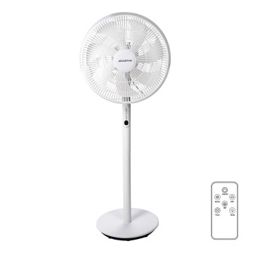 Aigostar - Stojanový ventilátor 2v1 45W/230V bílá + dálkové ovládání