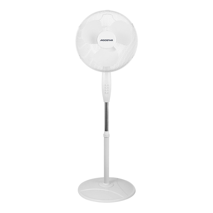 Aigostar - Stojanový ventilátor 40W/230V bílá