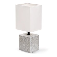 Aigostar - Stolní lampa 1xE14/40W/230V šedá/bílá