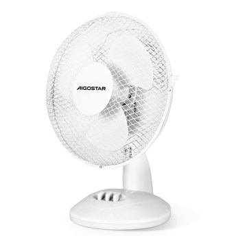 Aigostar - Stolní ventilátor 20W/230V bílá