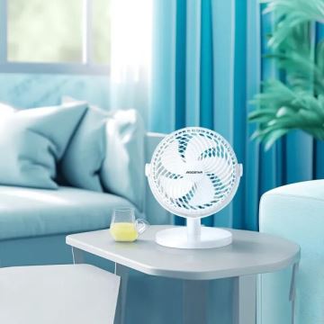 Aigostar - Stolní ventilátor 3W/5V bílá