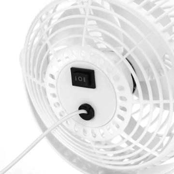 Aigostar - Stolní ventilátor 3W/5V bílá