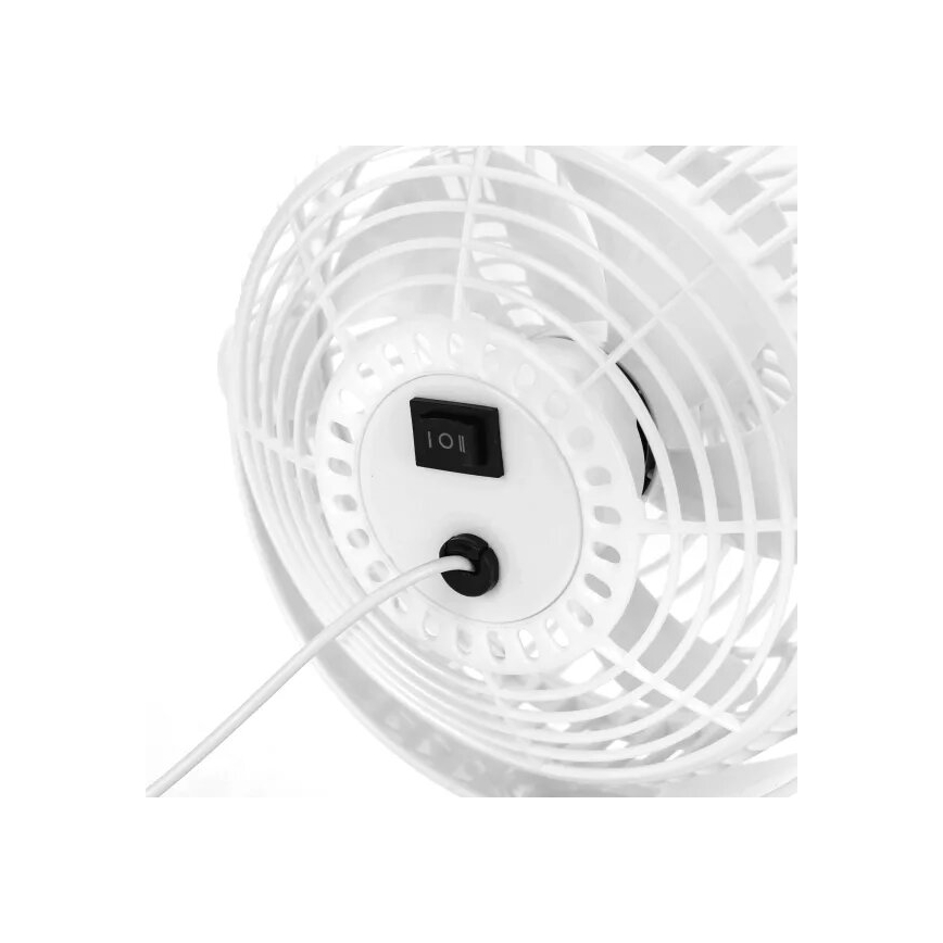 Aigostar - Stolní ventilátor 3W/5V bílá