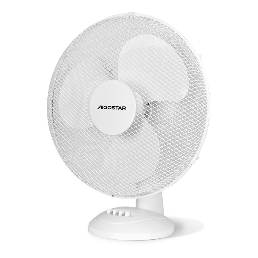 Aigostar - Stolní ventilátor 40W/230V bílá