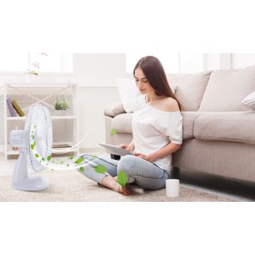 Aigostar - Stolní ventilátor 40W/230V bílá