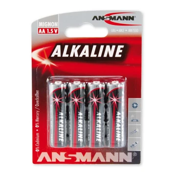 Ansmann 09629 LR6 AA RED alkalická baterie 1,5V (BL4)