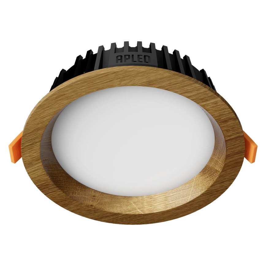APLED - LED Podhledové svítidlo RONDO WOODLINE LED/6W/230V 3000K pr. 15 cm dub masiv