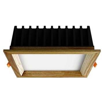 APLED - LED Podhledové svítidlo SQUARE WOODLINE LED/12W/230V 4000K 17x17 cm jasan masiv