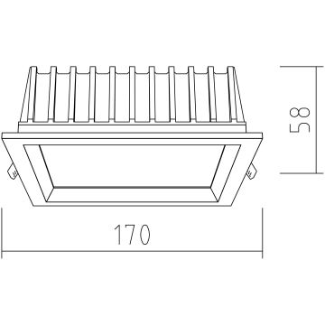 APLED - LED Podhledové svítidlo SQUARE WOODLINE LED/12W/230V 4000K 17x17 cm jasan masiv