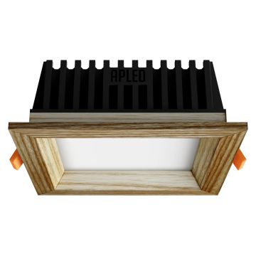 APLED - LED Podhledové svítidlo SQUARE WOODLINE LED/6W/230V 3000K 12x12 cm jasan masiv