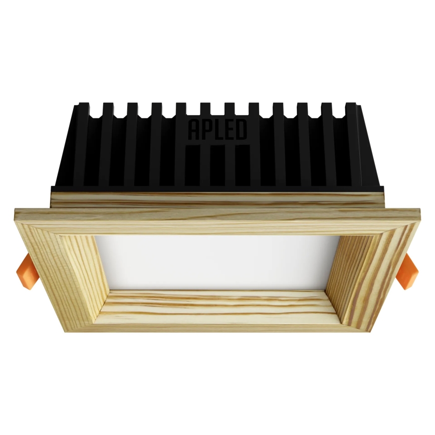 APLED - LED Podhledové svítidlo SQUARE WOODLINE LED/6W/230V 4000K 12x12 cm borovice masiv