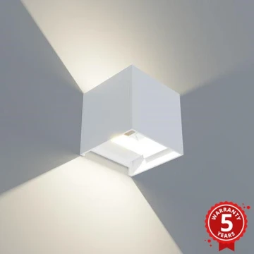 APLED - LED Venkovní  nástěnné svítidlo CUBE LED/3W/230V IP65 bílá