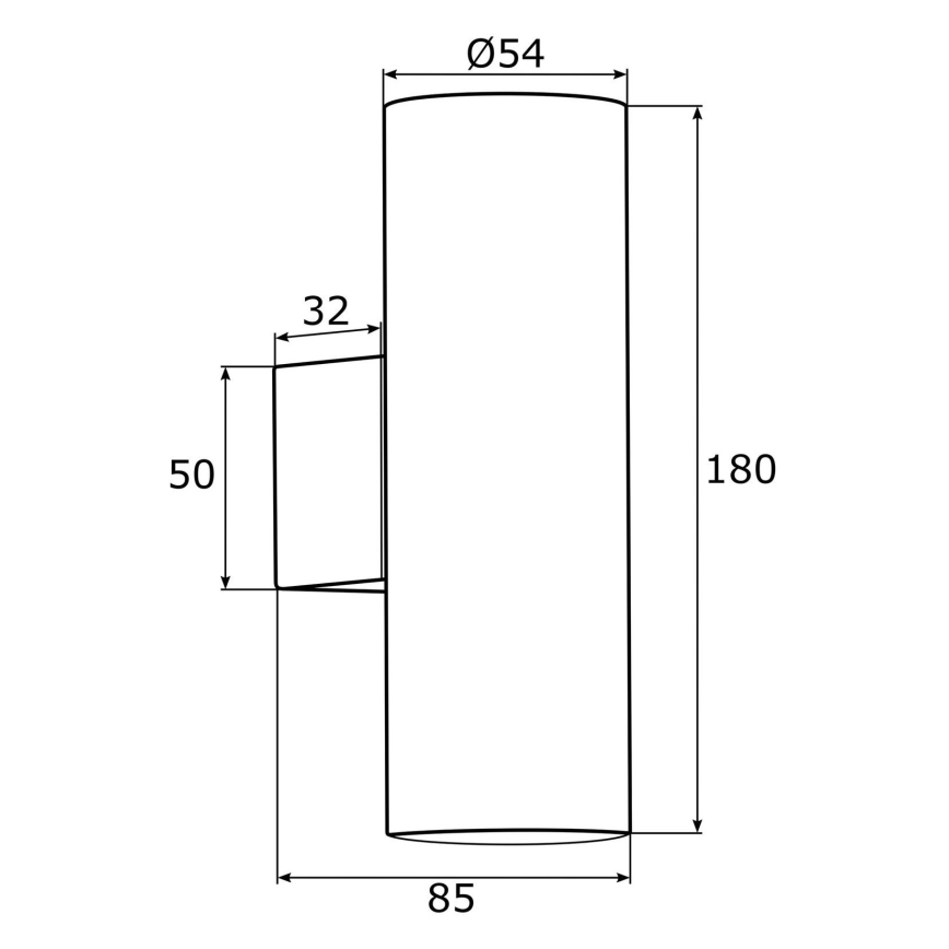 Argon 0912 - Nástěnné svítidlo MITOS 2xGU10/5W/230V chrom