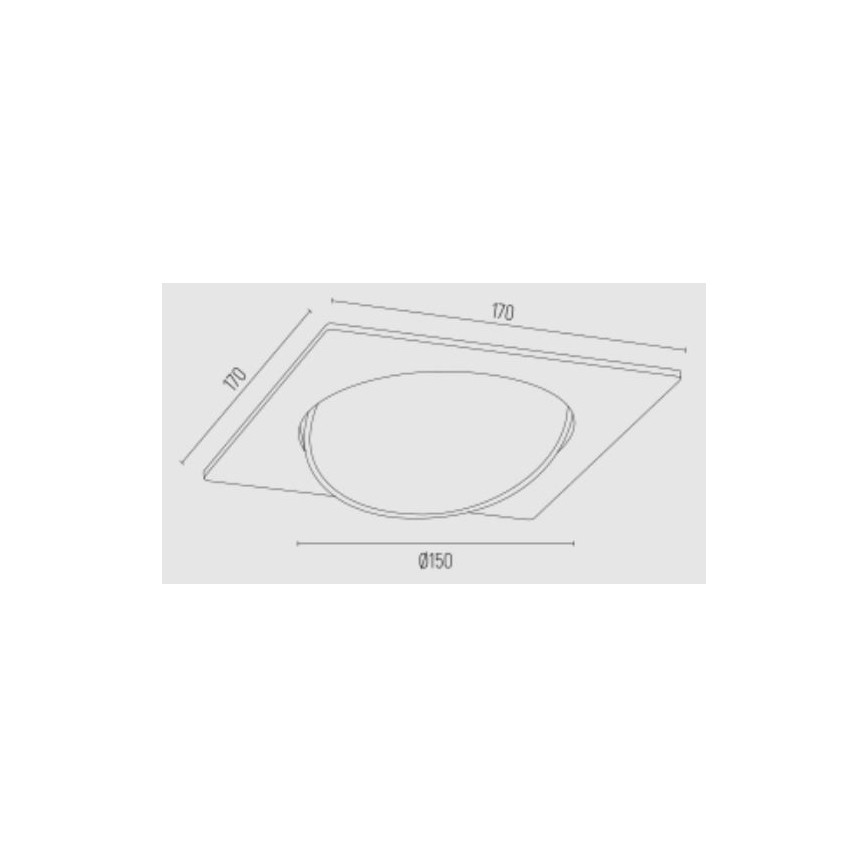 Argon 4746 - Podhledové svítidlo OLIMP 1xGU10-AR111/12W/230V černá