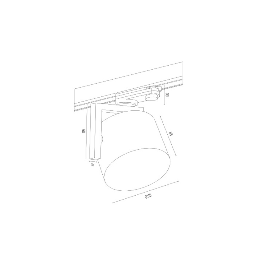 Argon 4751 - LED Bodové svítidlo do lištového systému ALTO 1xGU10-AR111/12W/230V černá