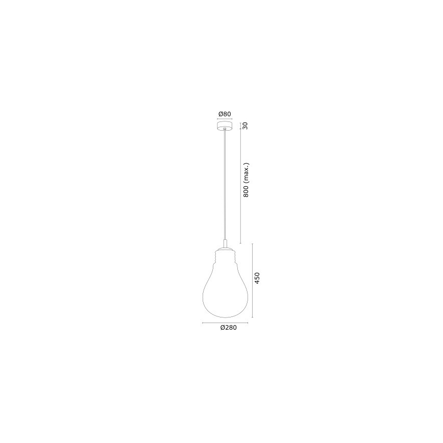 Argon 4879 - Lustr na lanku JESSE 1xE27/15W/230V zlatá/bílá