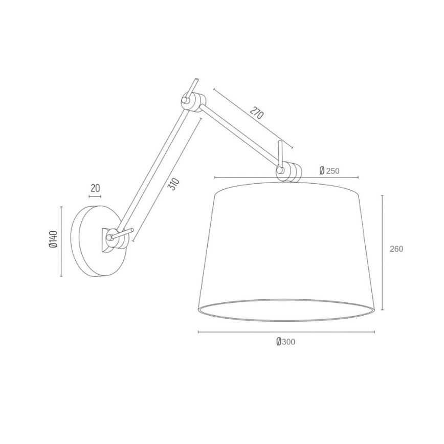 Argon 4898 - Nástěnná lampa ZAKYNTOS PLUS 1xE27/15W/230V černá/zlatá