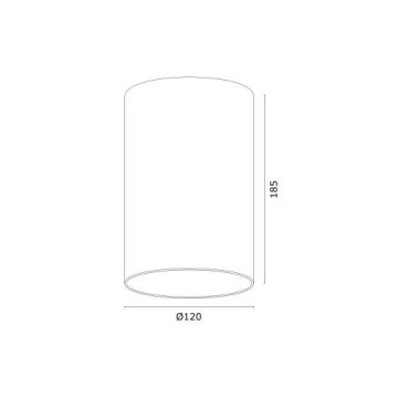 Argon 4909 - Bodové svítidlo TUBO AR111 1xGU10/15W/230V černá