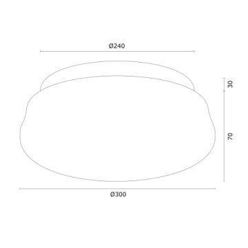 Argon 6142 - Stropní svítidlo OMBRA 3xE27/15W/230V zlatá/bílá