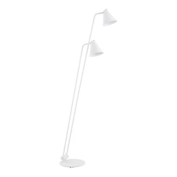 Argon 7076 - Stojací lampa AVALONE 2xE27/15W/230V bílá