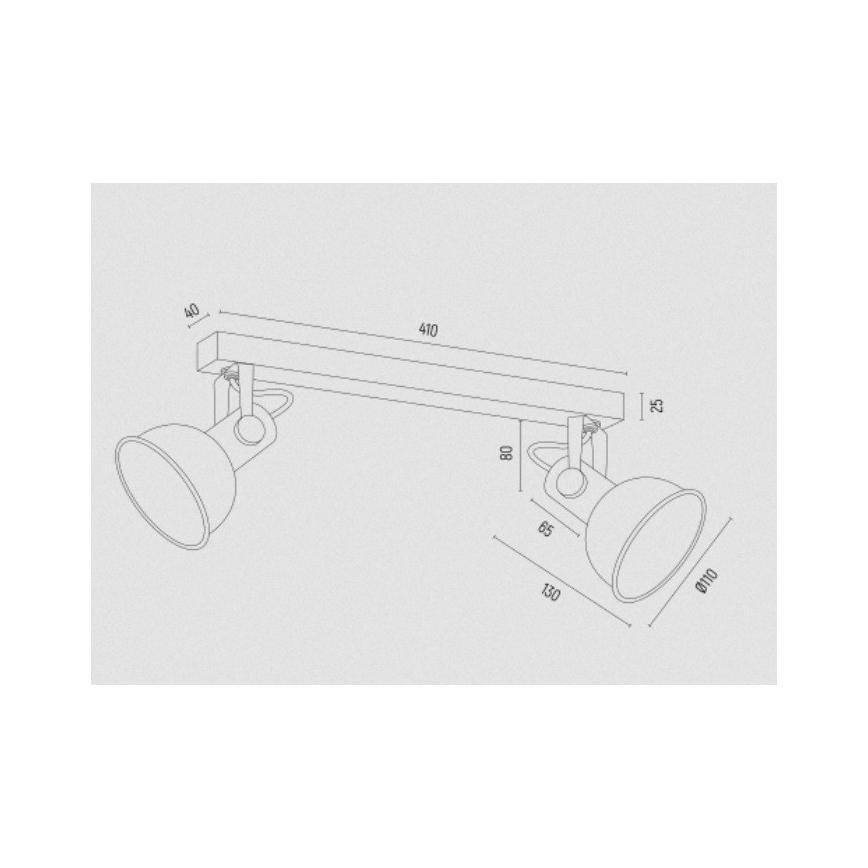 Argon 7174 - Bodové svítidlo LENORA 2xE14/7W/230V zelená