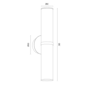 Argon 7203 - Nástěnné svítidlo HAMPTON 2xE14/7W/230V zlatá