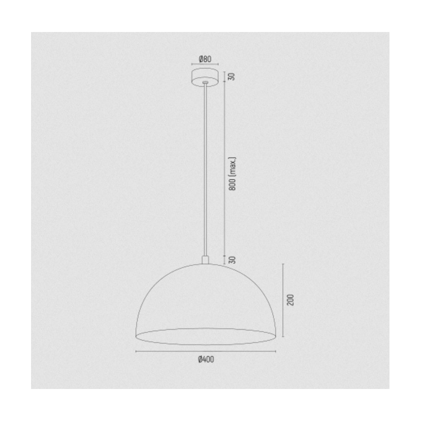 Argon 8241 - Lustr na lanku BONITA 1xE27/15W/230V bílá