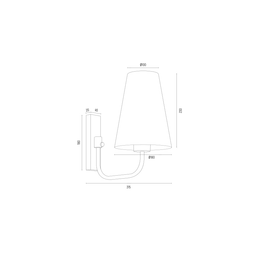 Argon 8313 - Nástěnná lampa SAFIANO 1xE27/15W/230V vínová