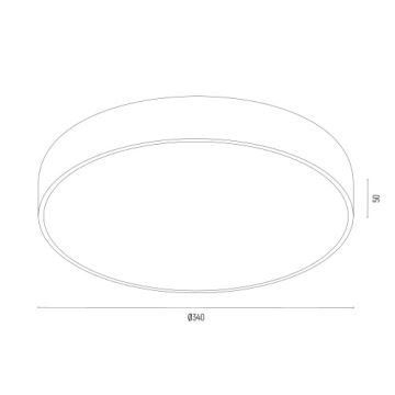 Argon 8335 - LED Stropní svítidlo TIAMO LED/22W/230V 4000K zelená