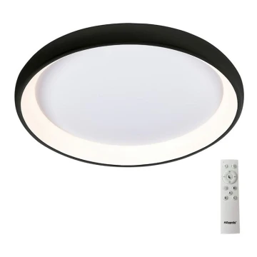 Azzardo AZ5075 - LED Stmívatelné stropní svítidlo ANTONIO LED/80W/230V černá + dálkové ovládání