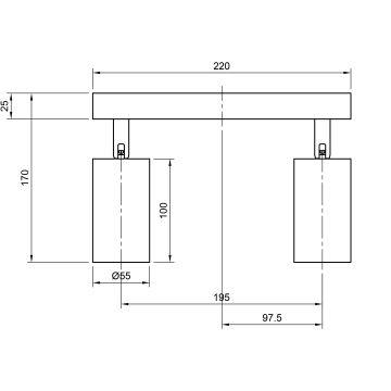 Bodové svítidlo ANGIE 4xGU10/35W/230V bílá