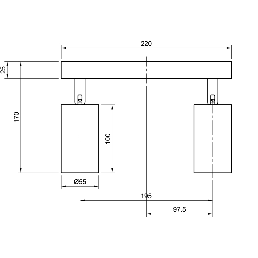 Bodové svítidlo ANGIE 4xGU10/35W/230V bílá