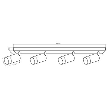 Bodové svítidlo ARRAS 4xGU10/10W/230V bílá