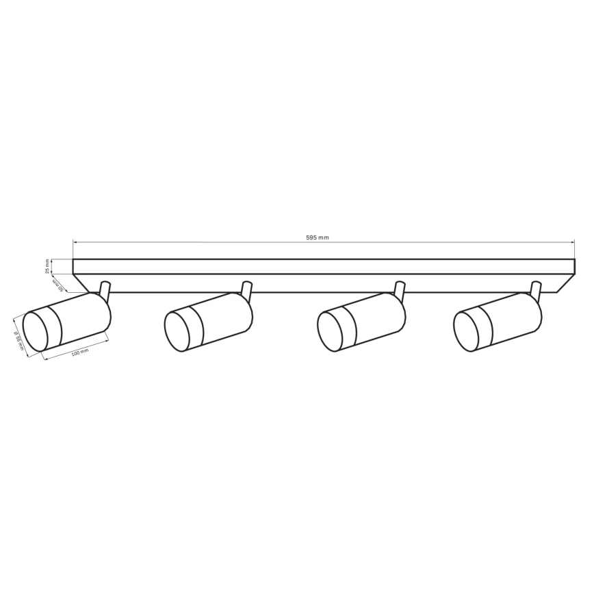 Bodové svítidlo ARRAS 4xGU10/10W/230V bílá