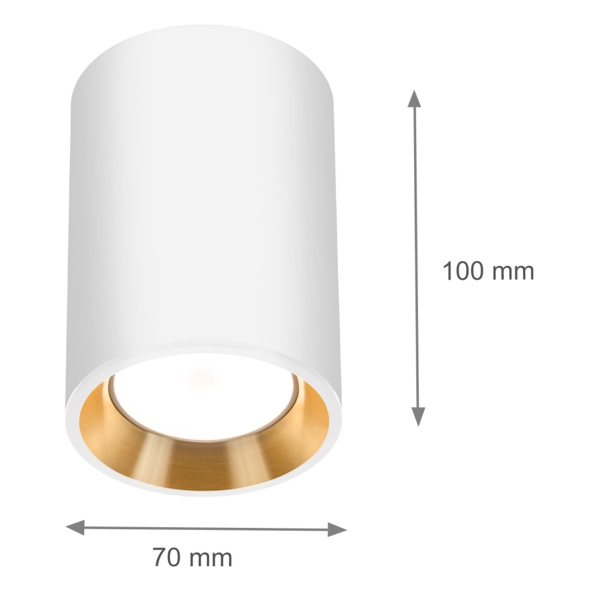 Bodové svítidlo CHLOE 1xGU10/35W/230V kulatý bílá/zlatá