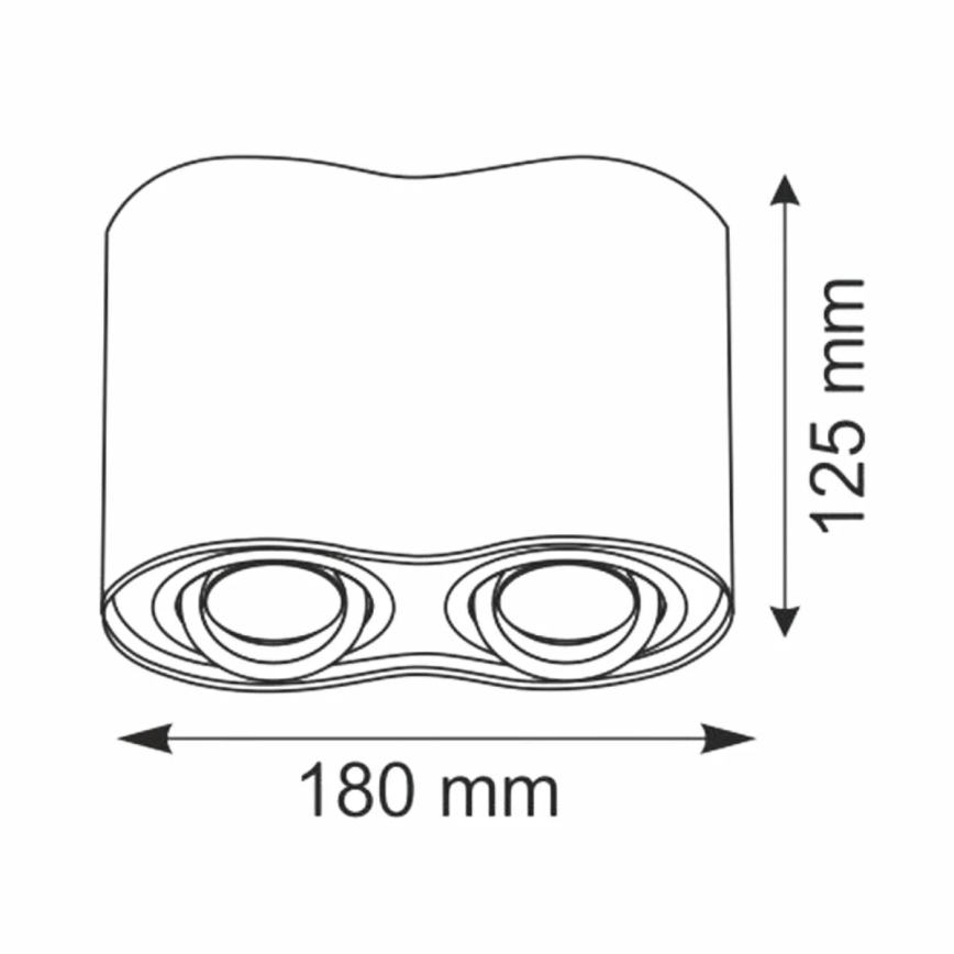 Bodové svítidlo HADAR 2xGU10/10W/230V bílá