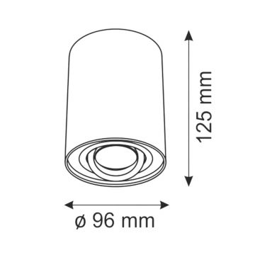 Bodové svítidlo HADAR R1 1xGU10/10W/230V bílá