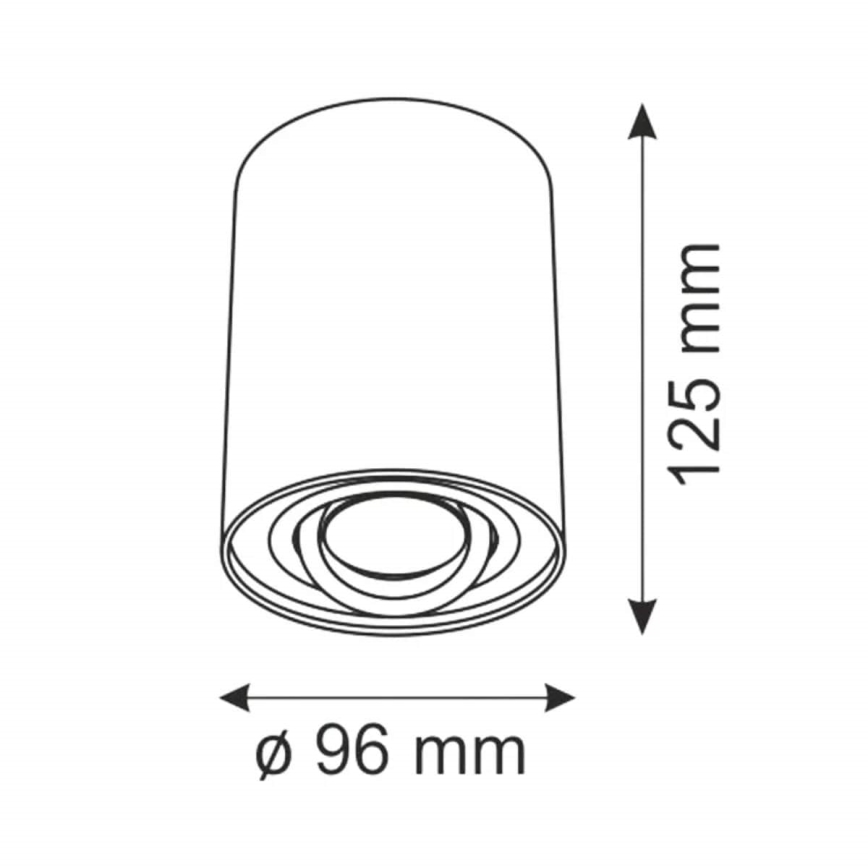 Bodové svítidlo HADAR R1 1xGU10/10W/230V bílá