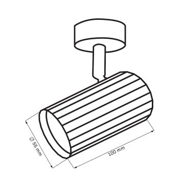 Bodové svítidlo NICEA 1xGU10/10W/230V bílá