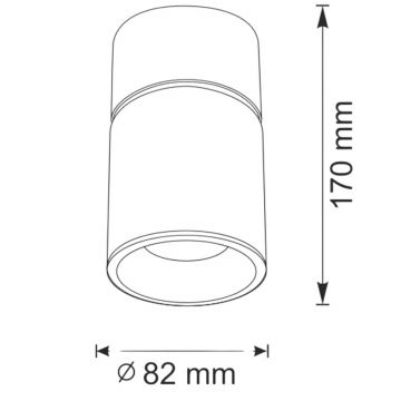 Bodové svítidlo NIXA 1xGU10/10W/230V bílá/zlatá