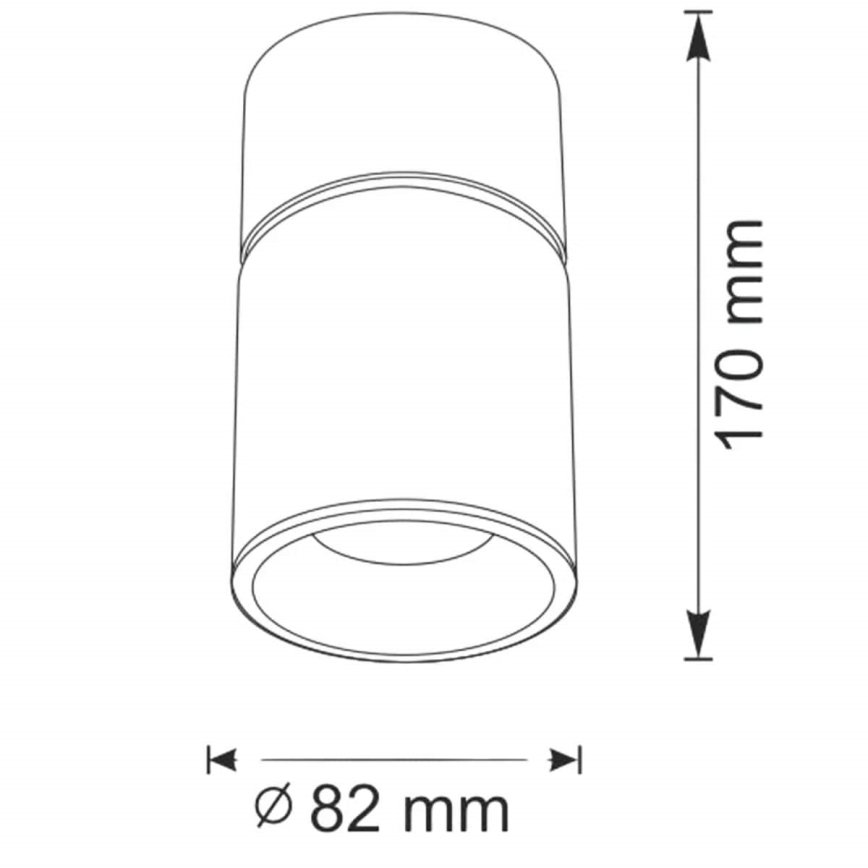 Bodové svítidlo NIXA 1xGU10/10W/230V bílá/zlatá